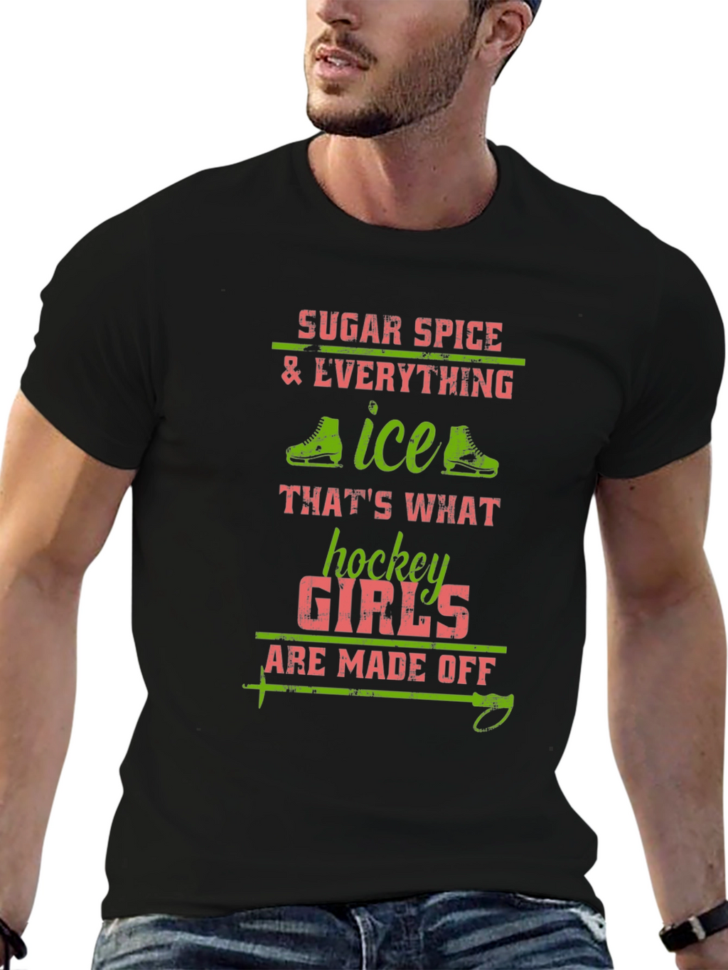 Sugar Spice & Ice Hockey Girls T-Shirt