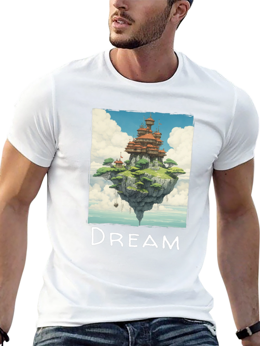 Dreamy Floating Island Graphic Tee