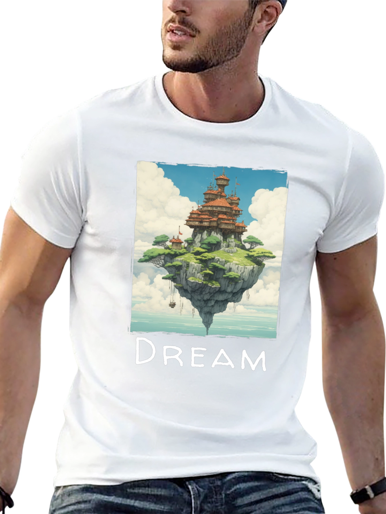 Dreamy Floating Island Graphic Tee