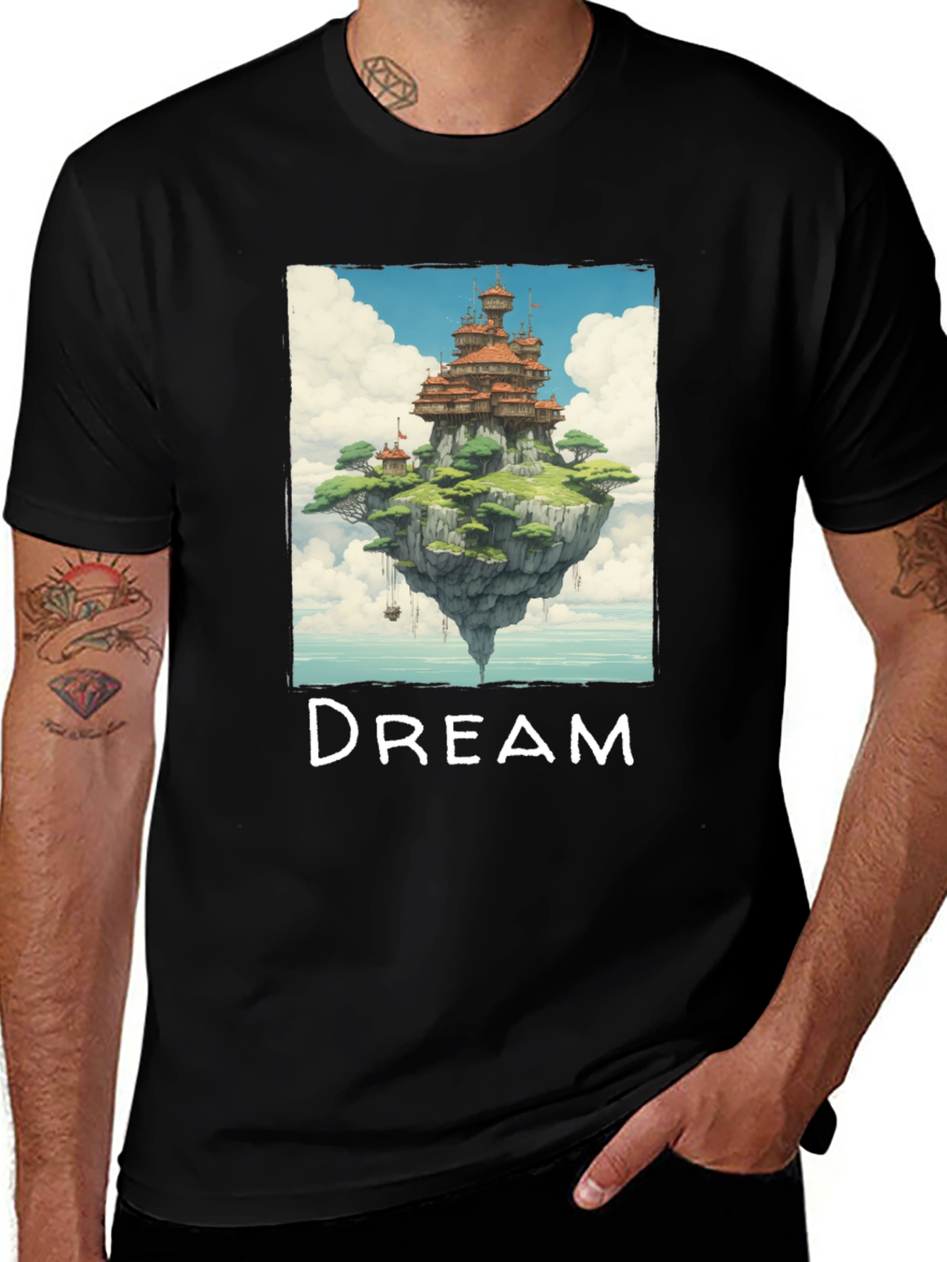 Dreamy Floating Island Graphic Tee