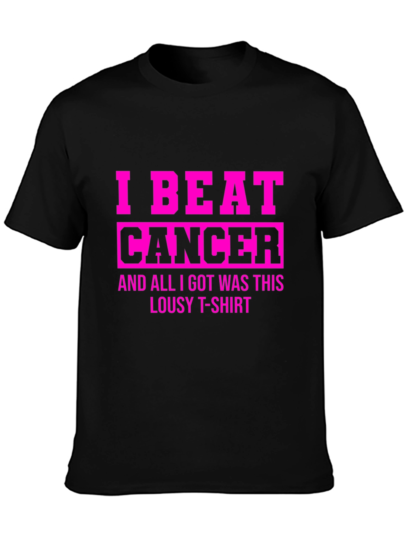 Cancer Survivor T-Shirt - I Beat Cancer Graphic Tee