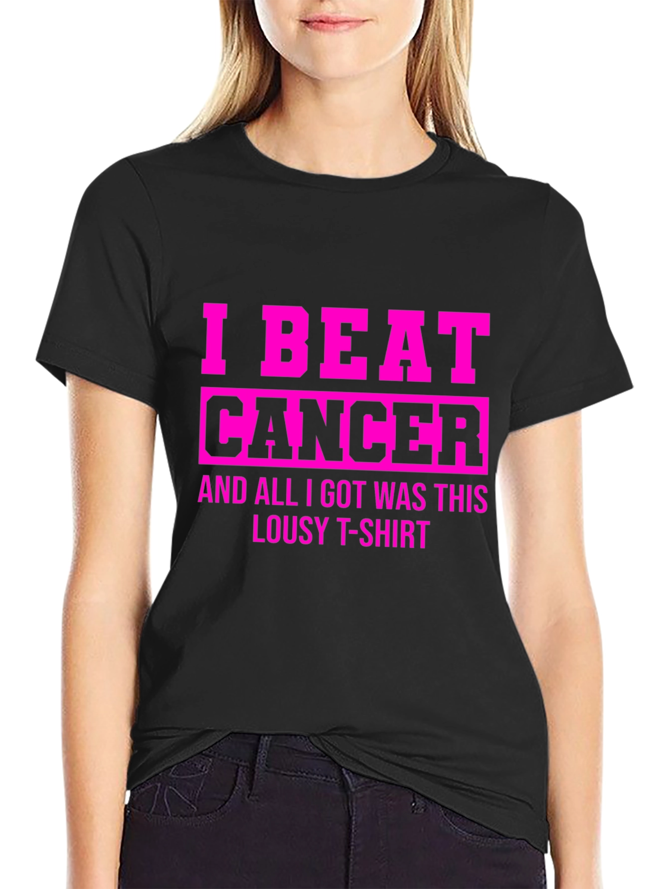 Cancer Survivor T-Shirt - I Beat Cancer Graphic Tee