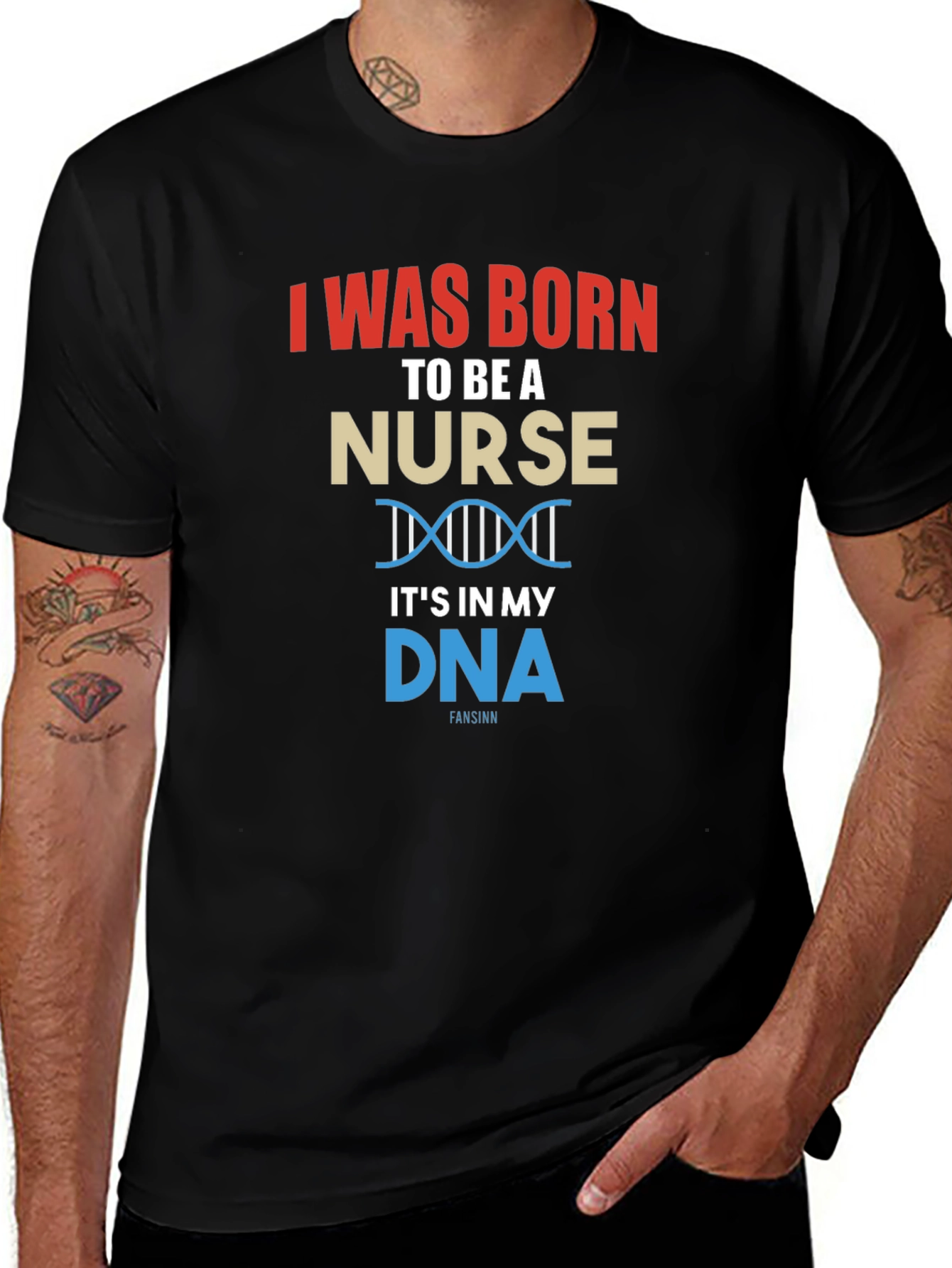 Born to Be A Nurse T-Shirt - DNA Design