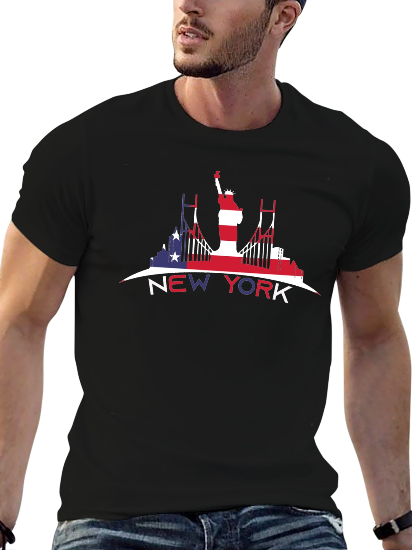 New York USA Flag T-Shirt