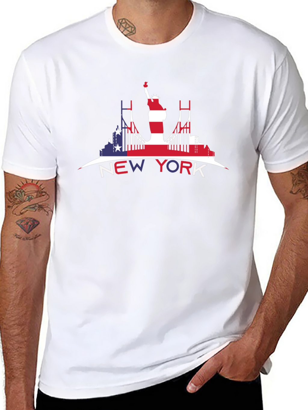 New York USA Flag T-Shirt