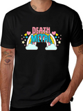 Death Metal Rainbow T-Shirt - Black Cotton Tee