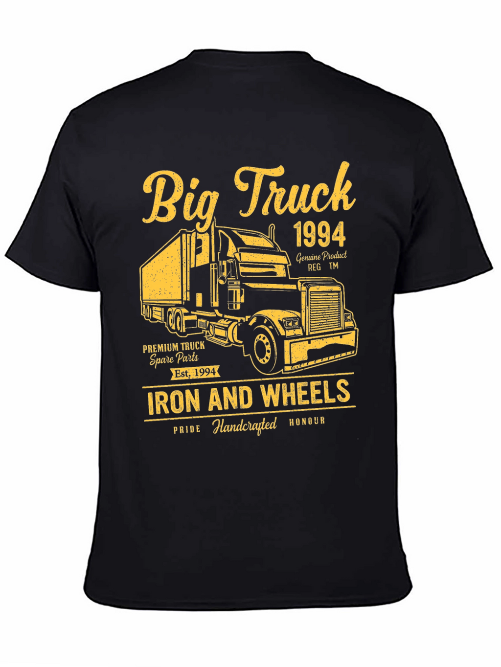 Big Truck 1994 Black Graphic T-Shirt