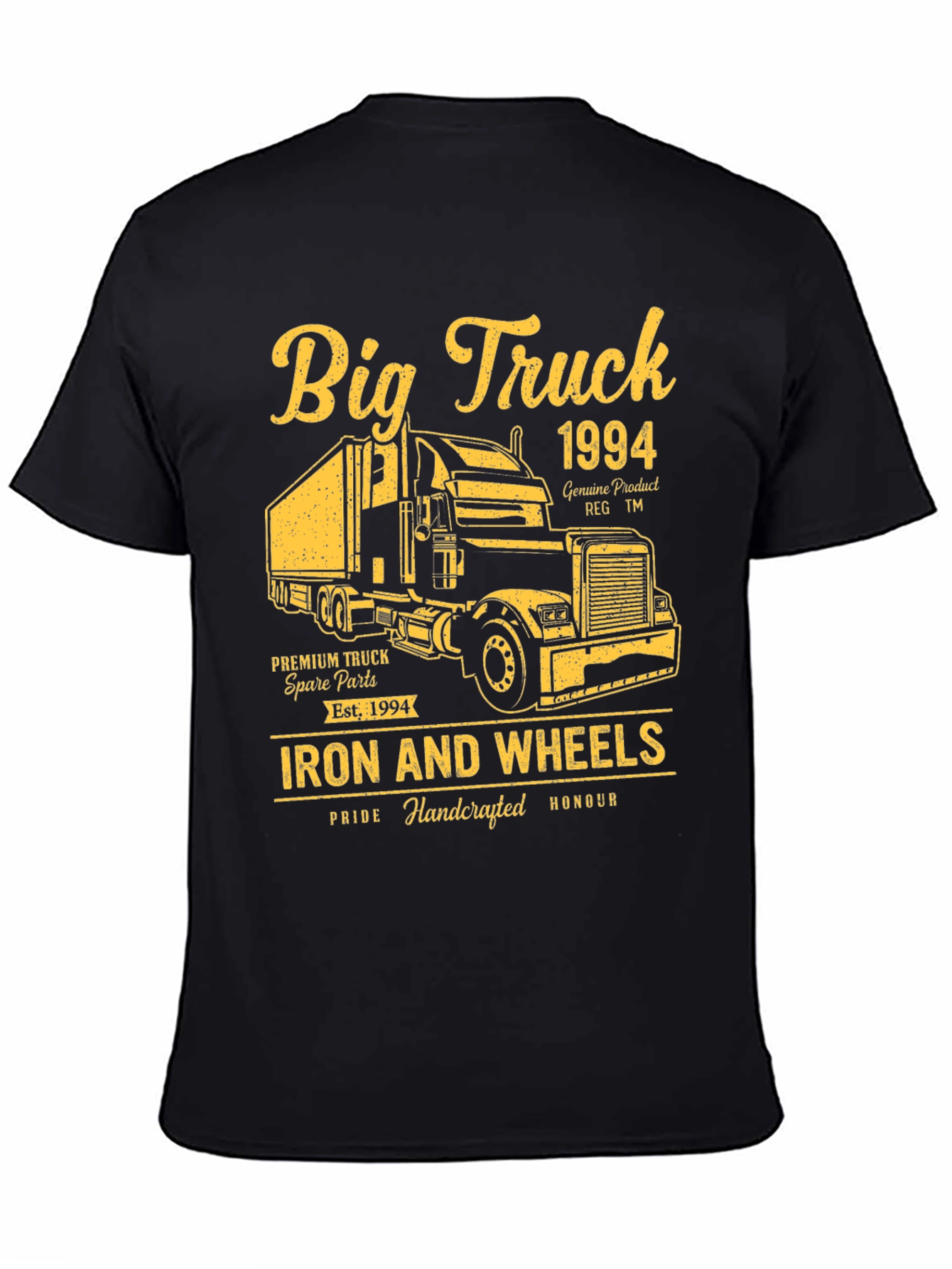 Big Truck 1994 Black Graphic T-Shirt
