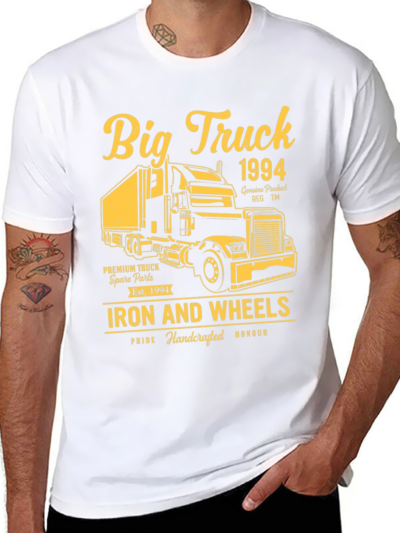Big Truck 1994 Black Graphic T-Shirt