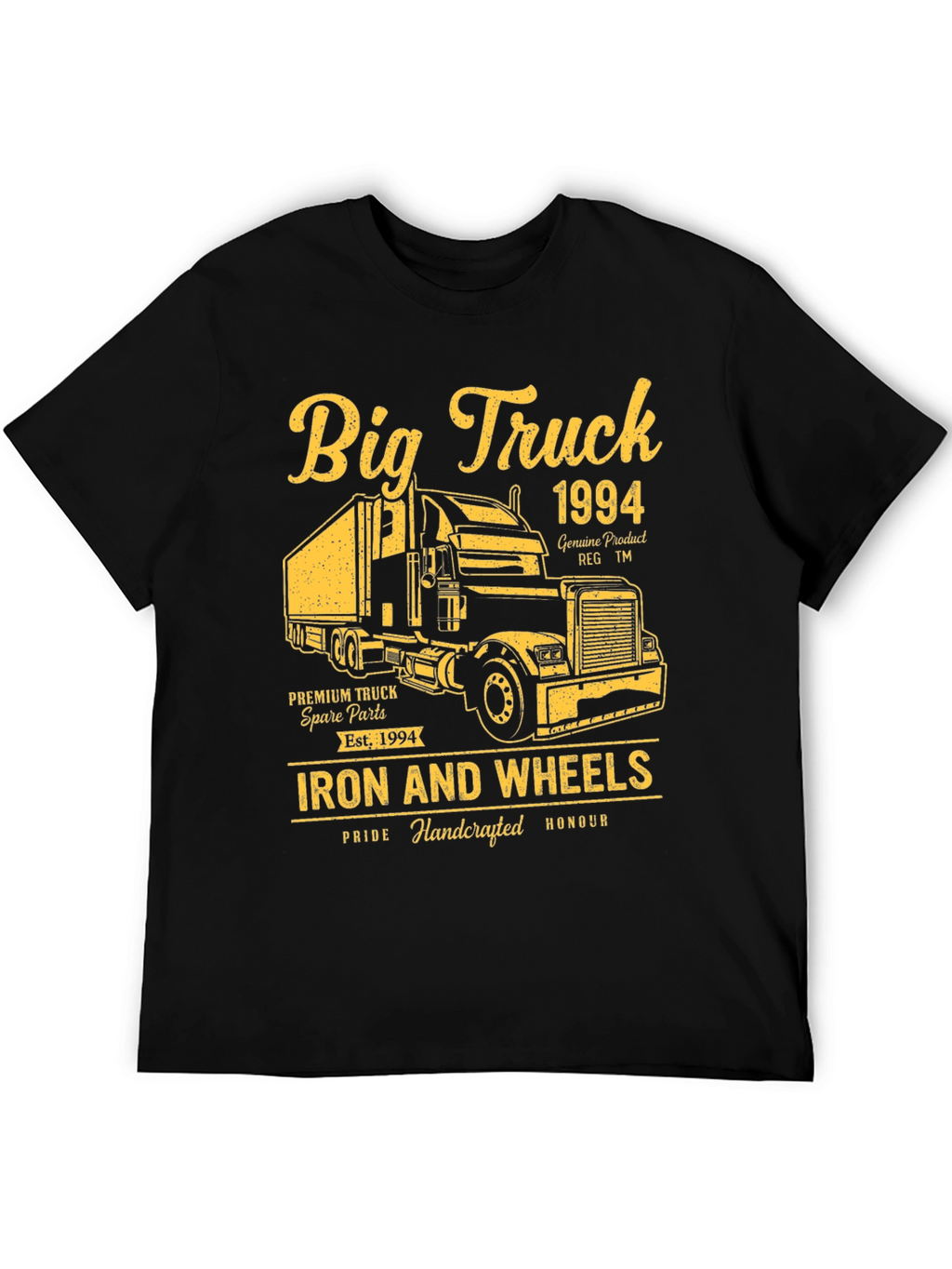 Big Truck 1994 Black Graphic T-Shirt
