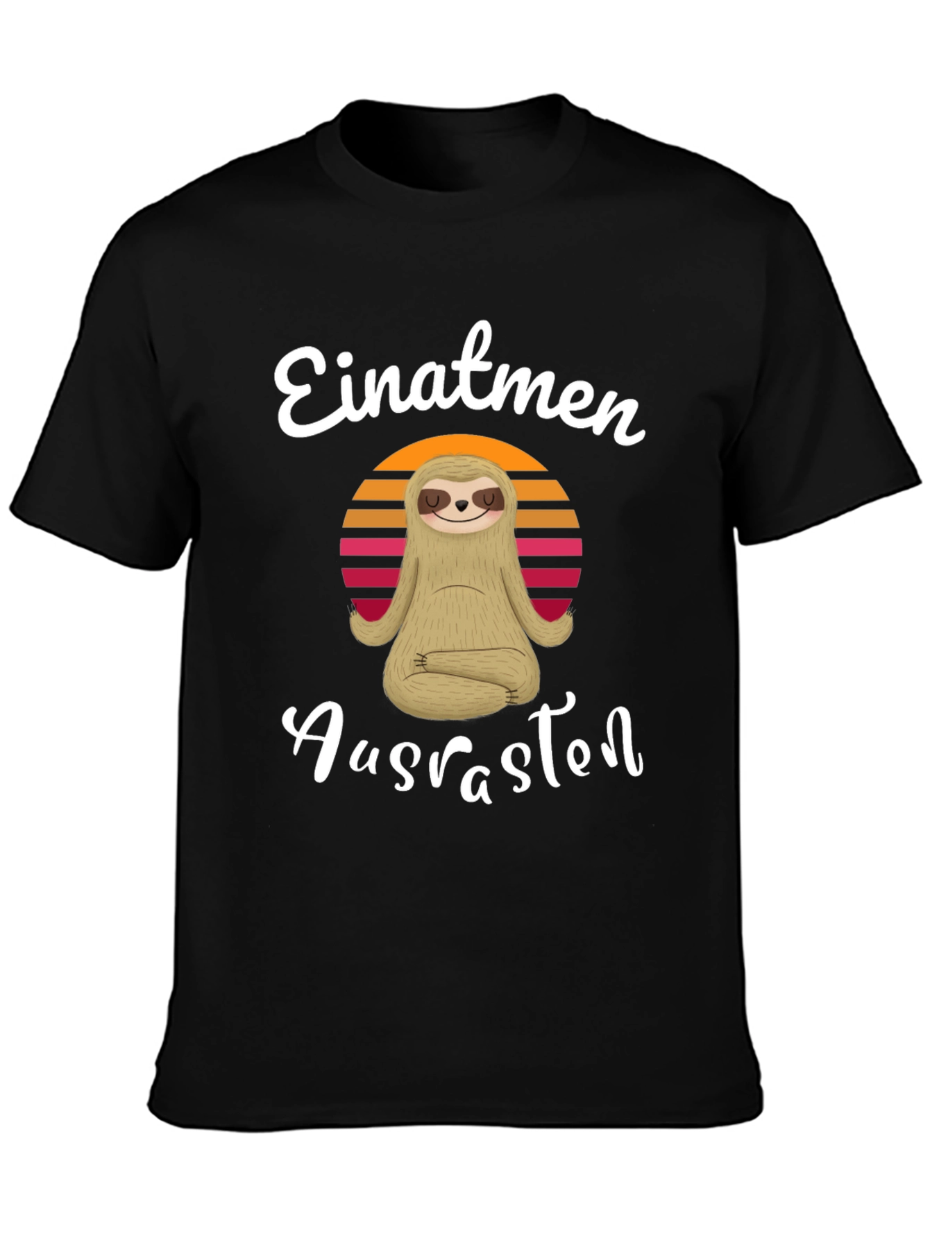 Einatmen Ausrasten Sloth Yoga T-Shirt