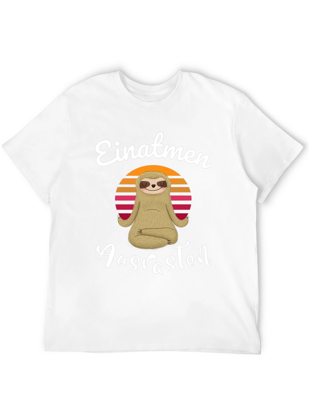Einatmen Ausrasten Sloth Yoga T-Shirt