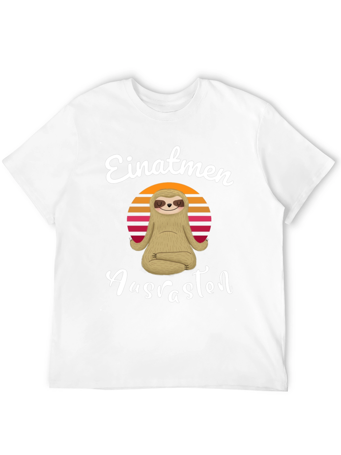 Einatmen Ausrasten Sloth Yoga T-Shirt