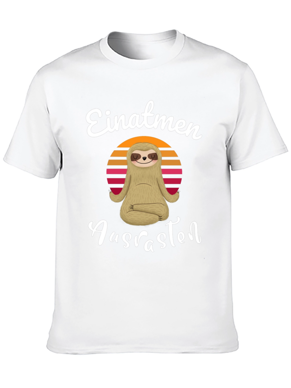 Einatmen Ausrasten Sloth Yoga T-Shirt
