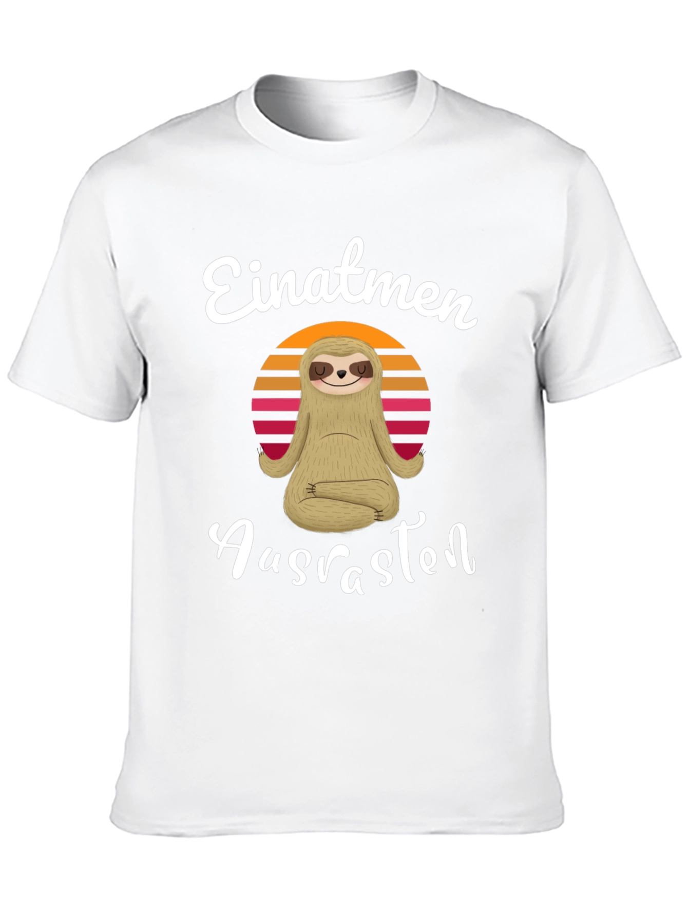 Einatmen Ausrasten Sloth Yoga T-Shirt