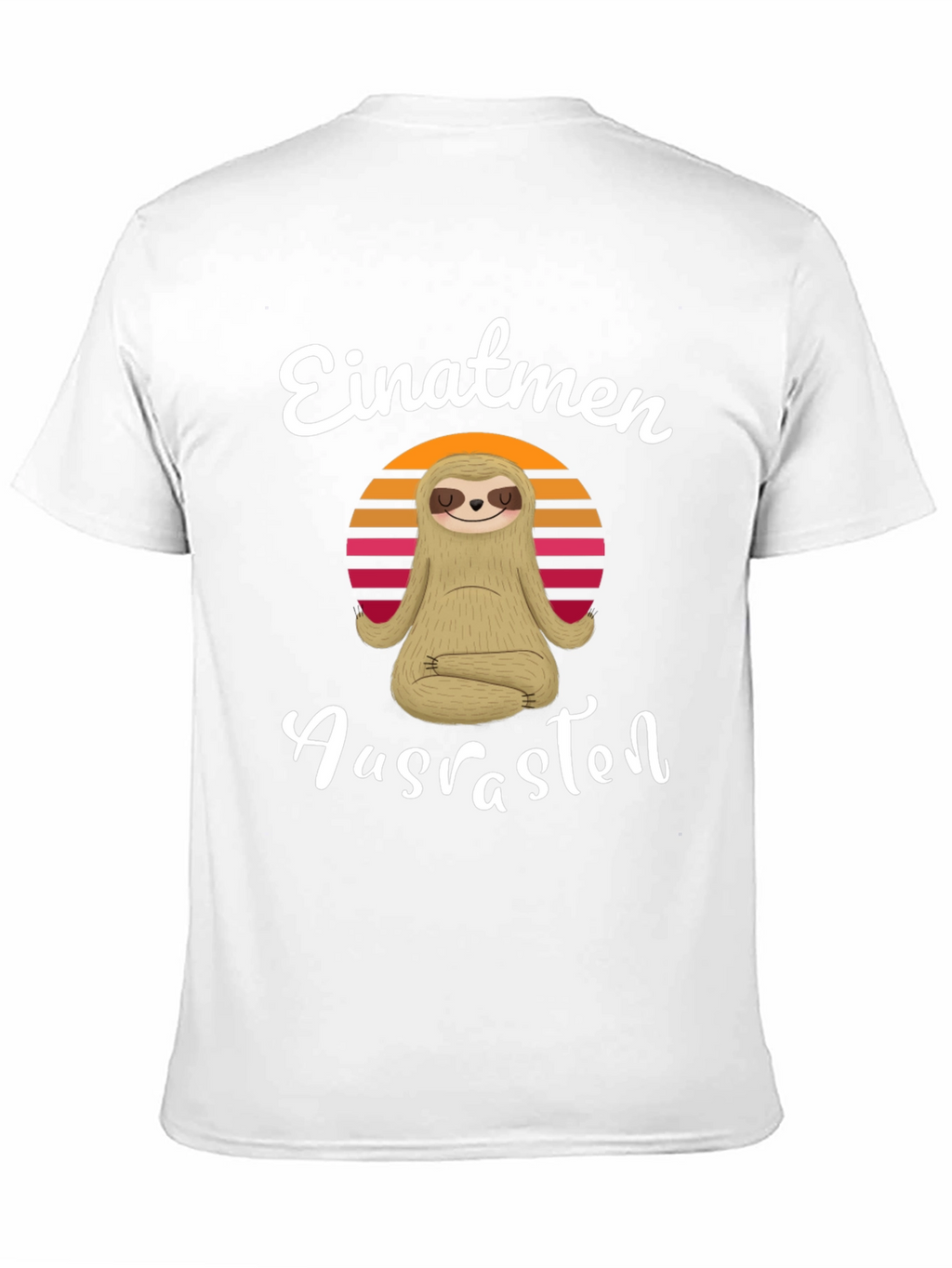 Einatmen Ausrasten Sloth Yoga T-Shirt