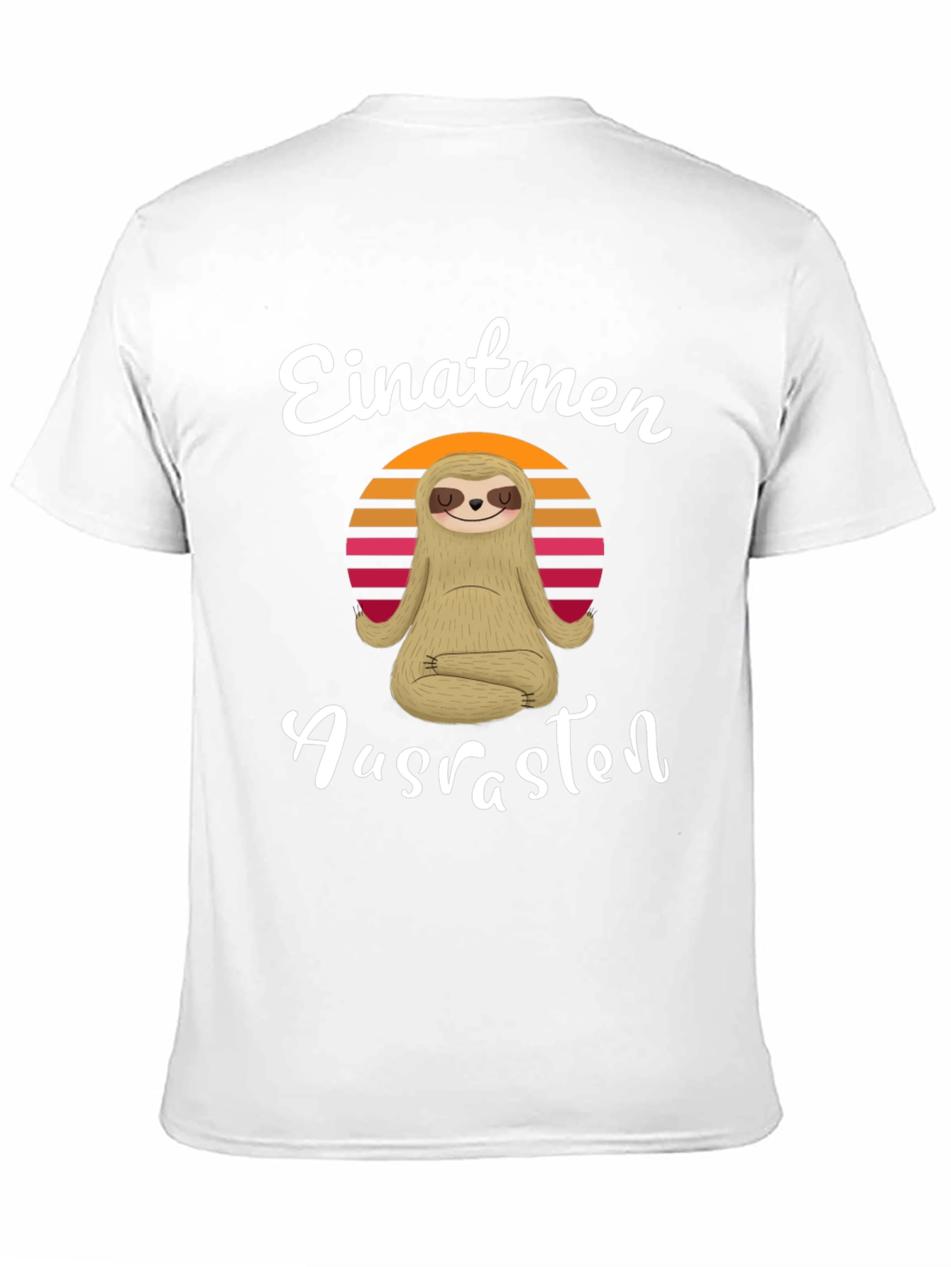 Einatmen Ausrasten Sloth Yoga T-Shirt