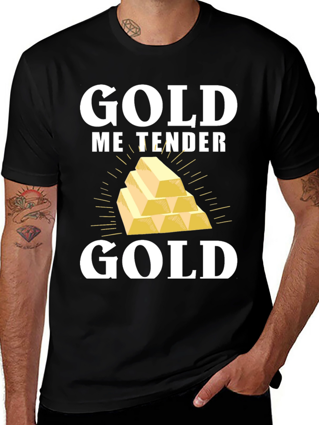 Gold Me Tender T-Shirt - Funny Gold Bullion Tee