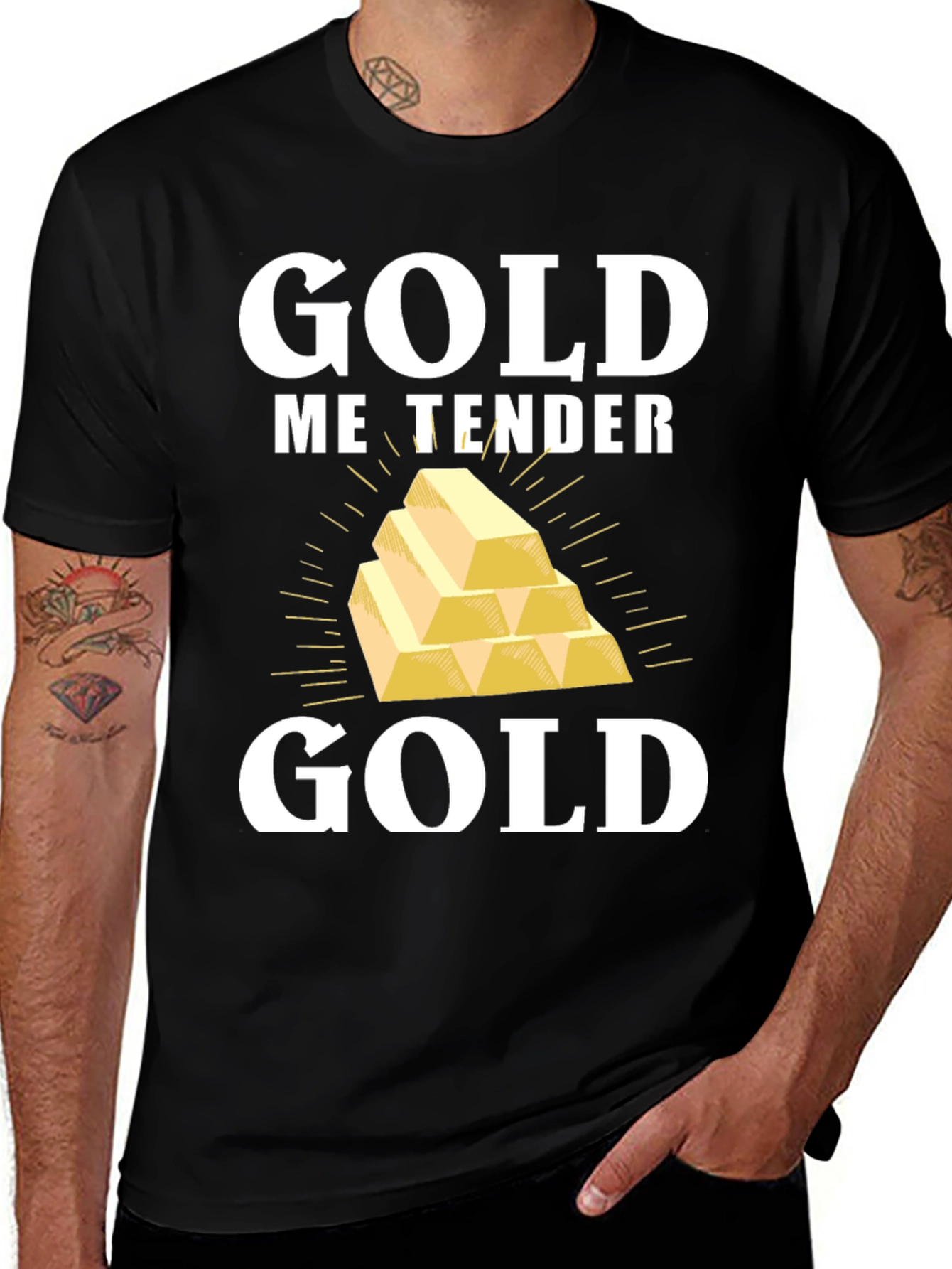 Gold Me Tender T-Shirt - Funny Gold Bullion Tee