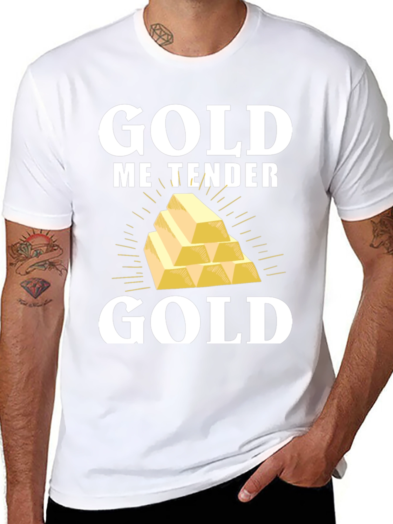 Gold Me Tender T-Shirt - Funny Gold Bullion Tee