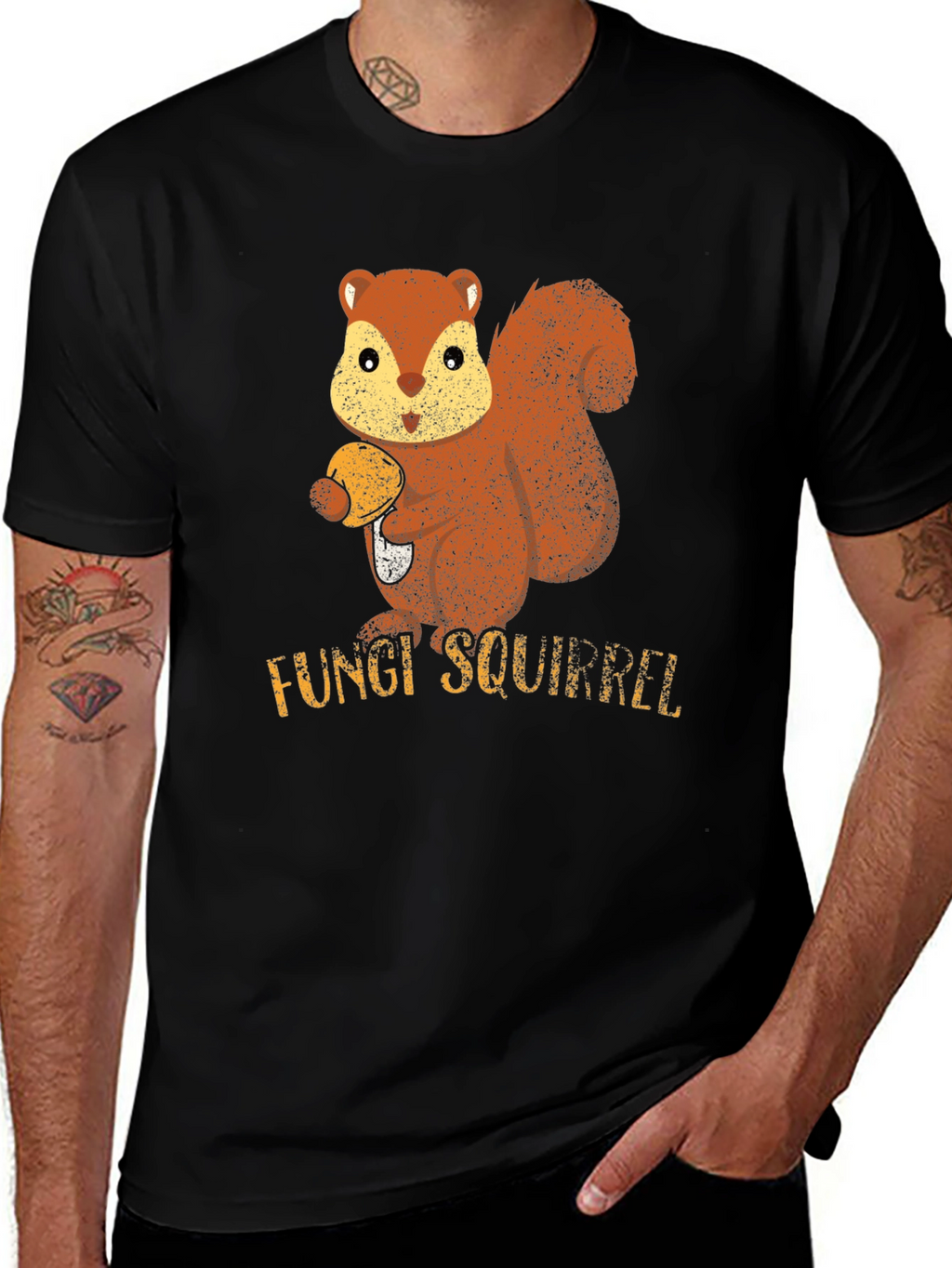 Fungi Squirrel Graphic Tee - Unisex