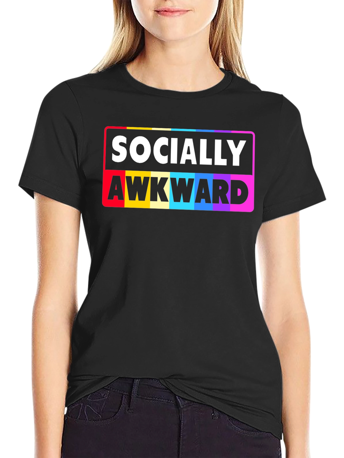 Socially Awkward Rainbow Pride T-Shirt