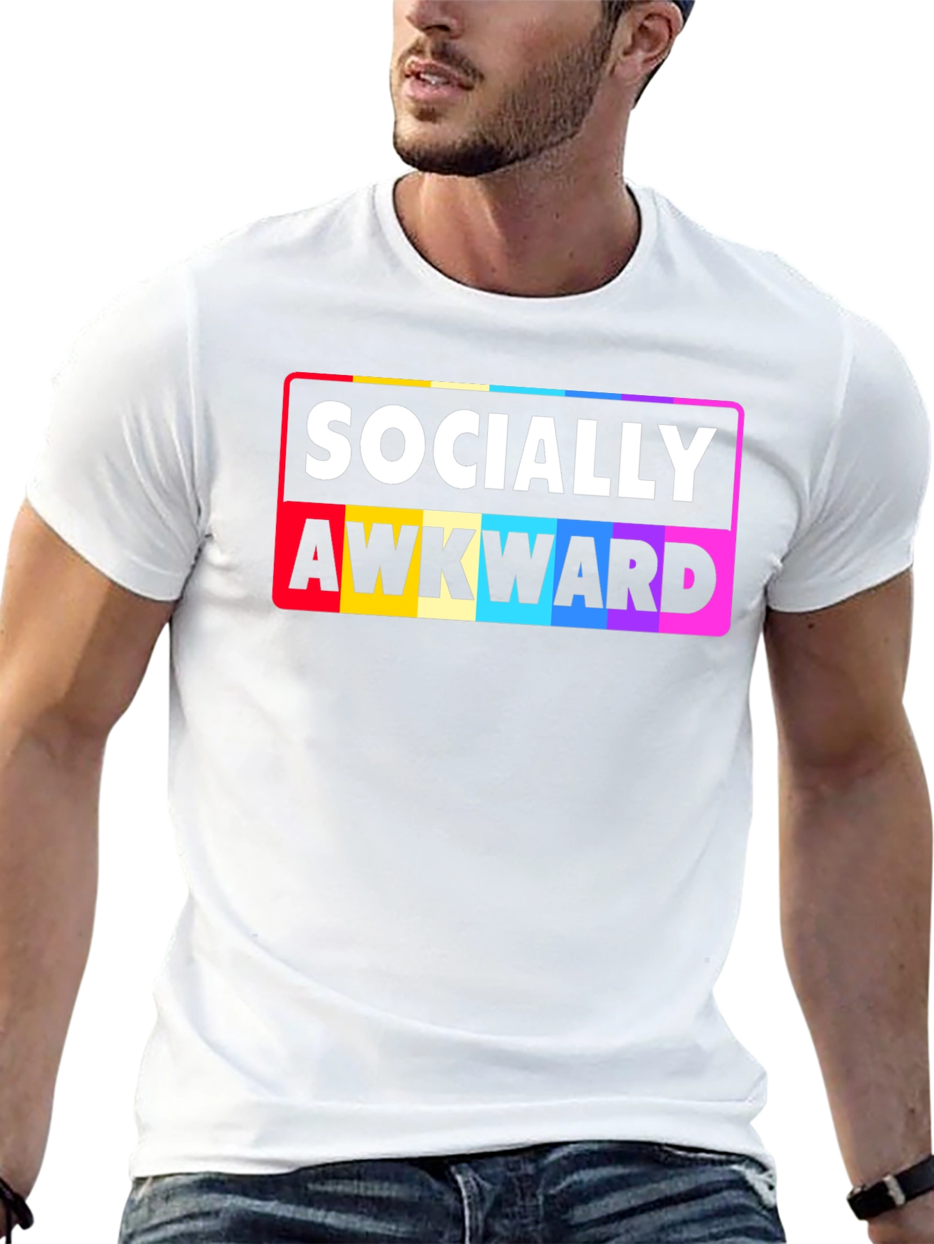 Socially Awkward Rainbow Pride T-Shirt
