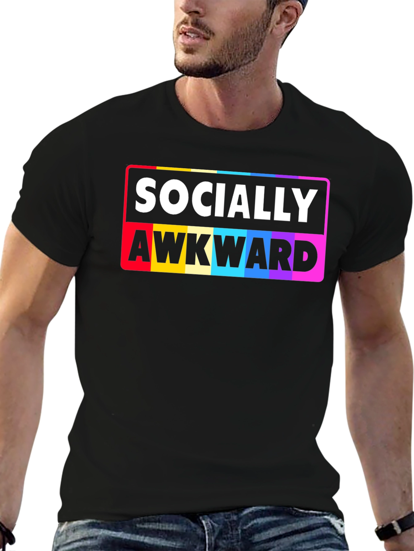 Socially Awkward Rainbow Pride T-Shirt