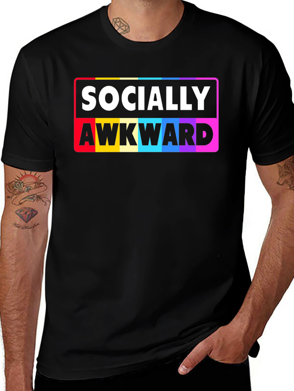 Socially Awkward Rainbow Pride T-Shirt