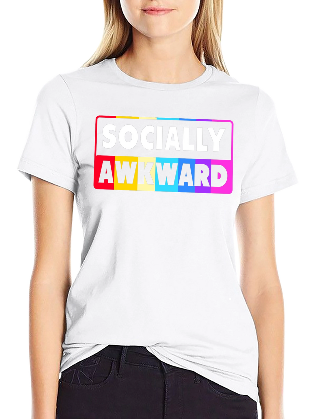 Socially Awkward Rainbow Pride T-Shirt