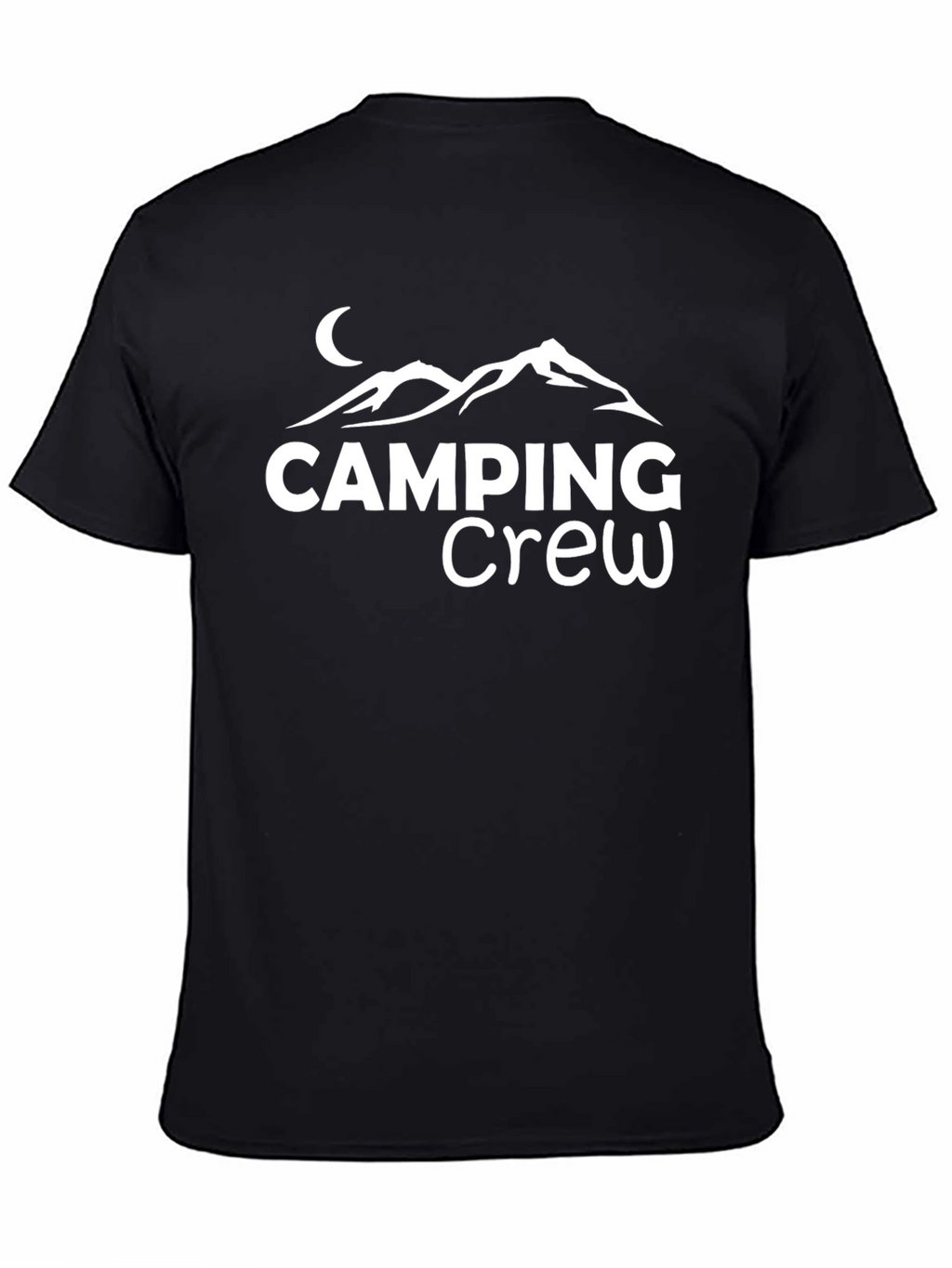 Camping Crew Graphic Tee - Black Unisex T-Shirt