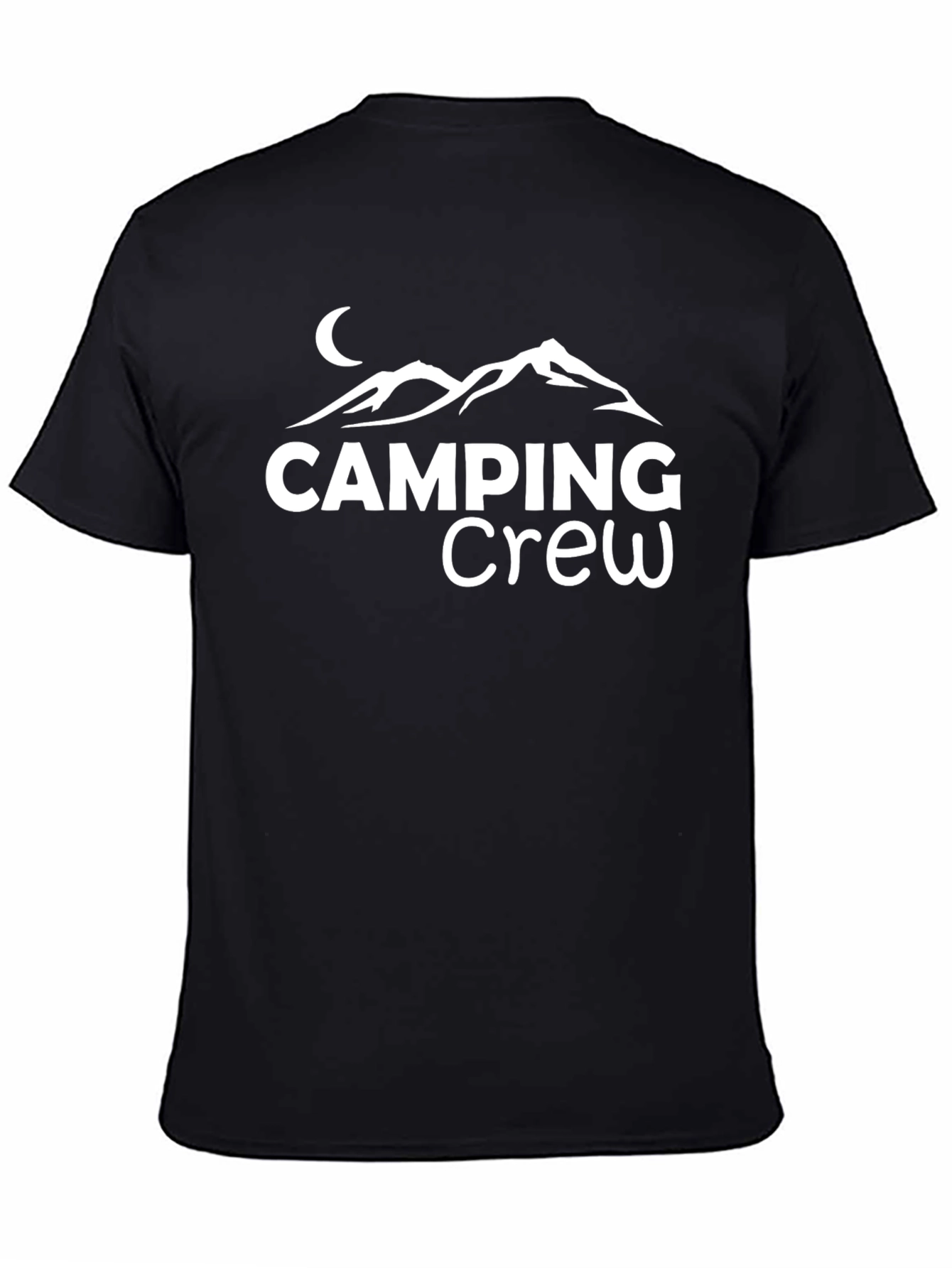 Camping Crew Graphic Tee - Black Unisex T-Shirt