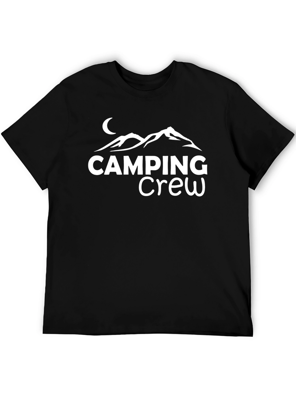 Camping Crew Graphic Tee - Black Unisex T-Shirt