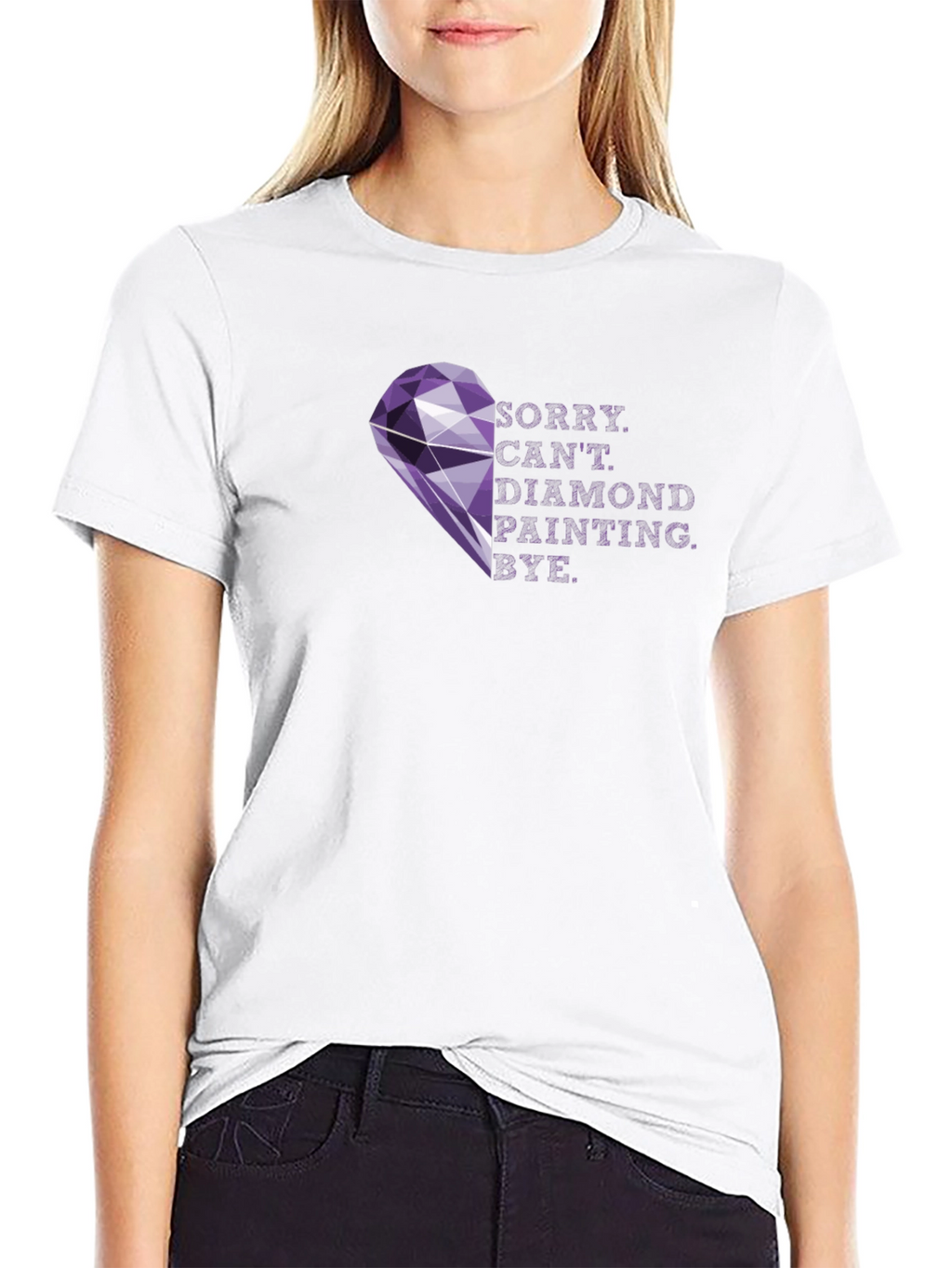 Diamond Painting T-Shirt - Sorry Cant. Bye!