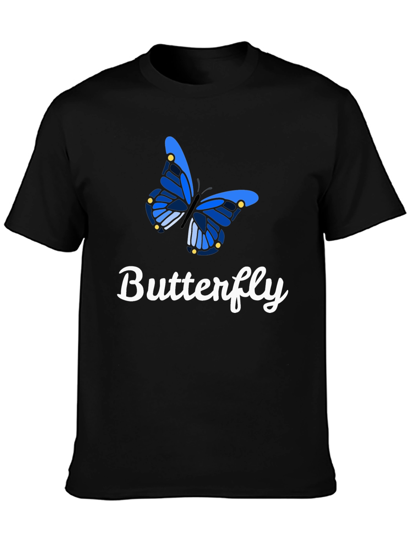 Butterfly Graphic Tee - Stylish Mens Short Sleeve T-Shirt