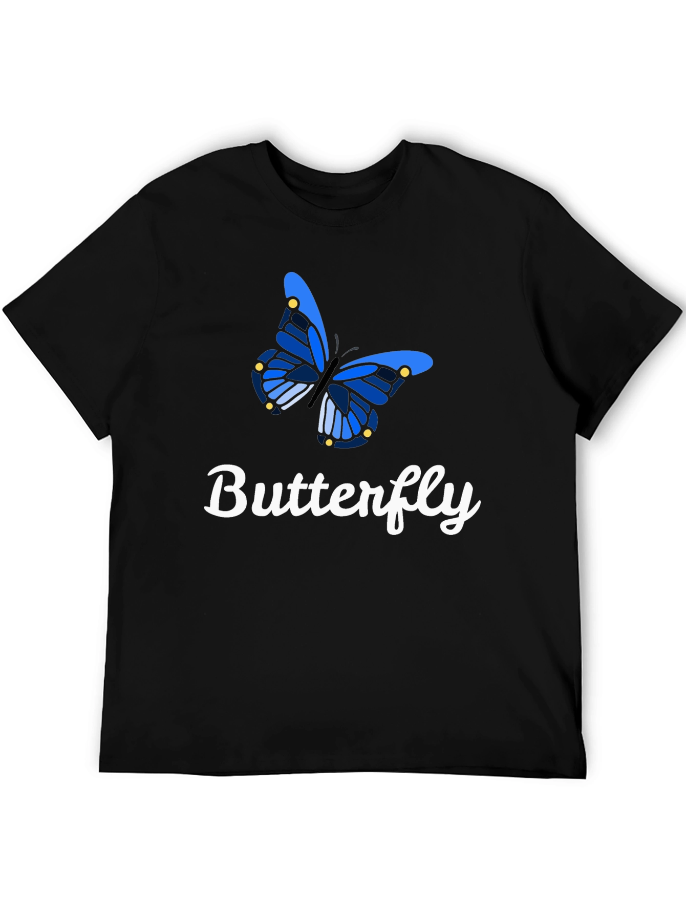 Butterfly Graphic Tee - Stylish Mens Short Sleeve T-Shirt