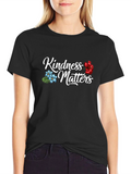 Kindness Matters Graphic T-Shirt - Black