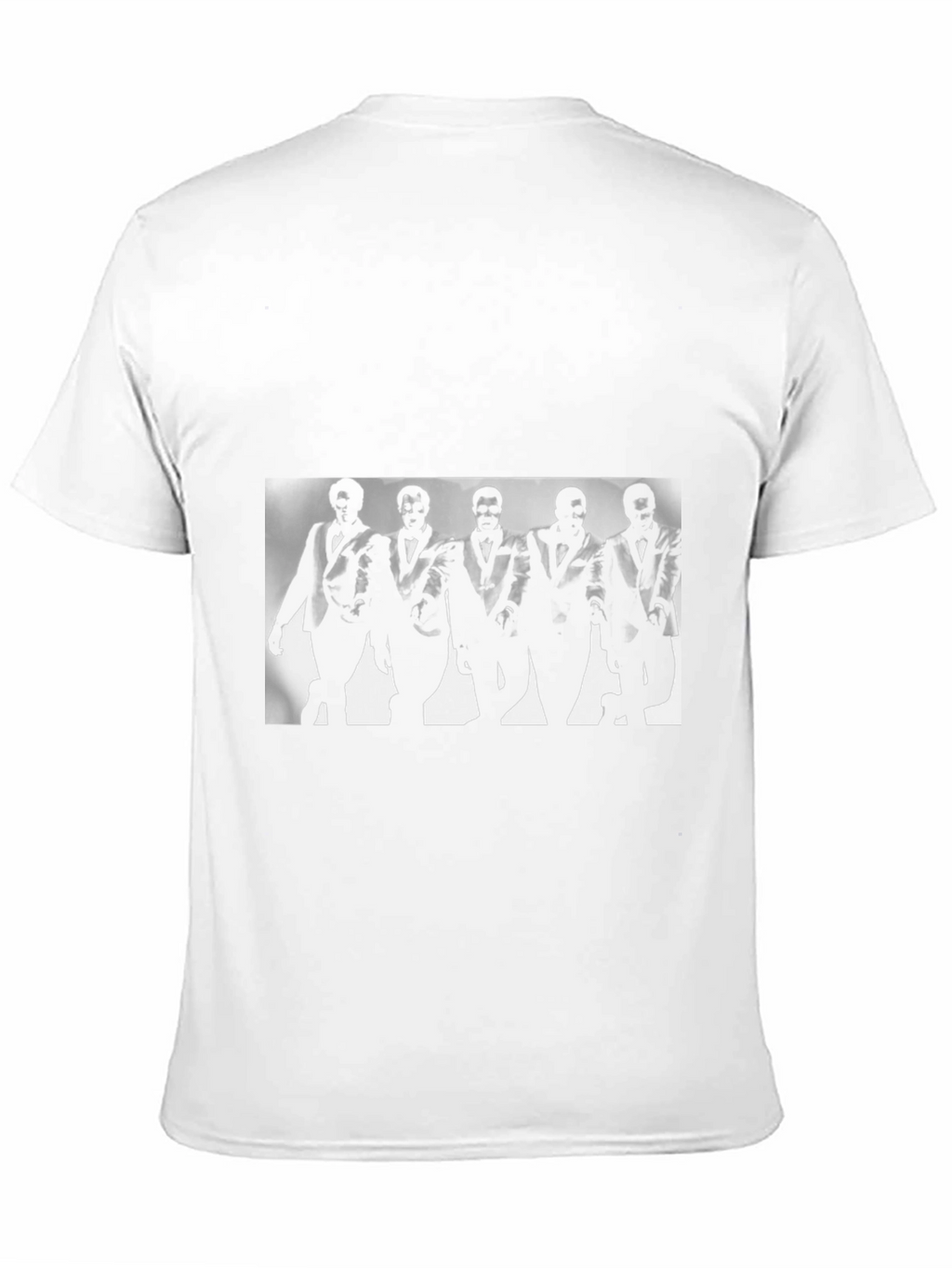 Stylish Black T-Shirt with Soulful Retro Group Graphic