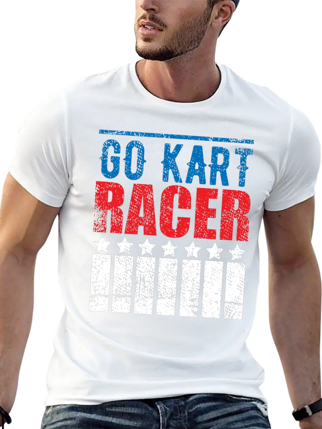 Go Kart Racer Patriotic T-Shirt