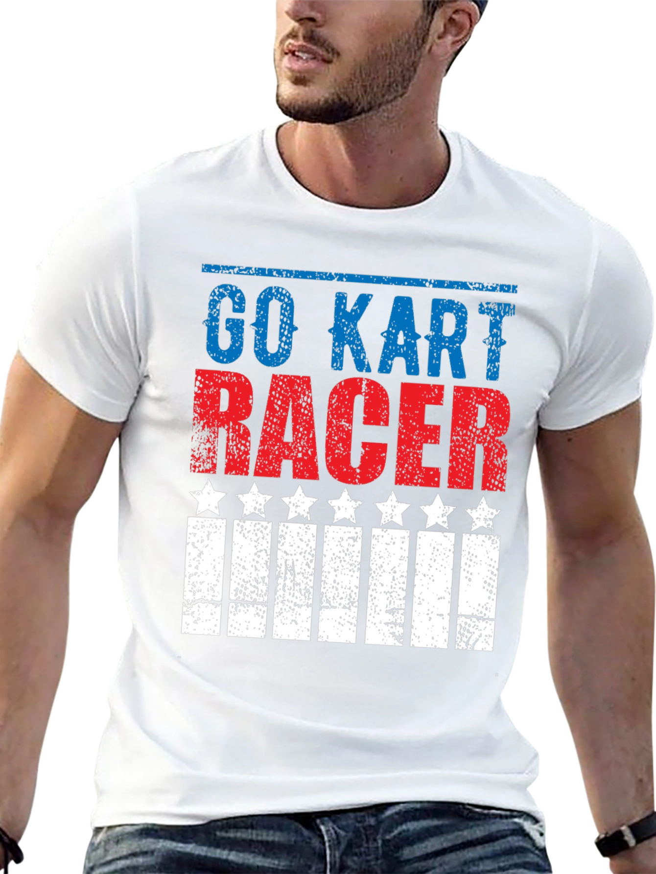 Go Kart Racer Patriotic T-Shirt