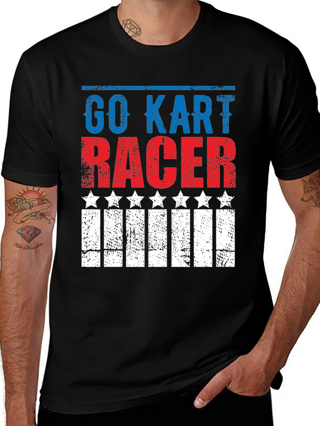 Go Kart Racer Patriotic T-Shirt