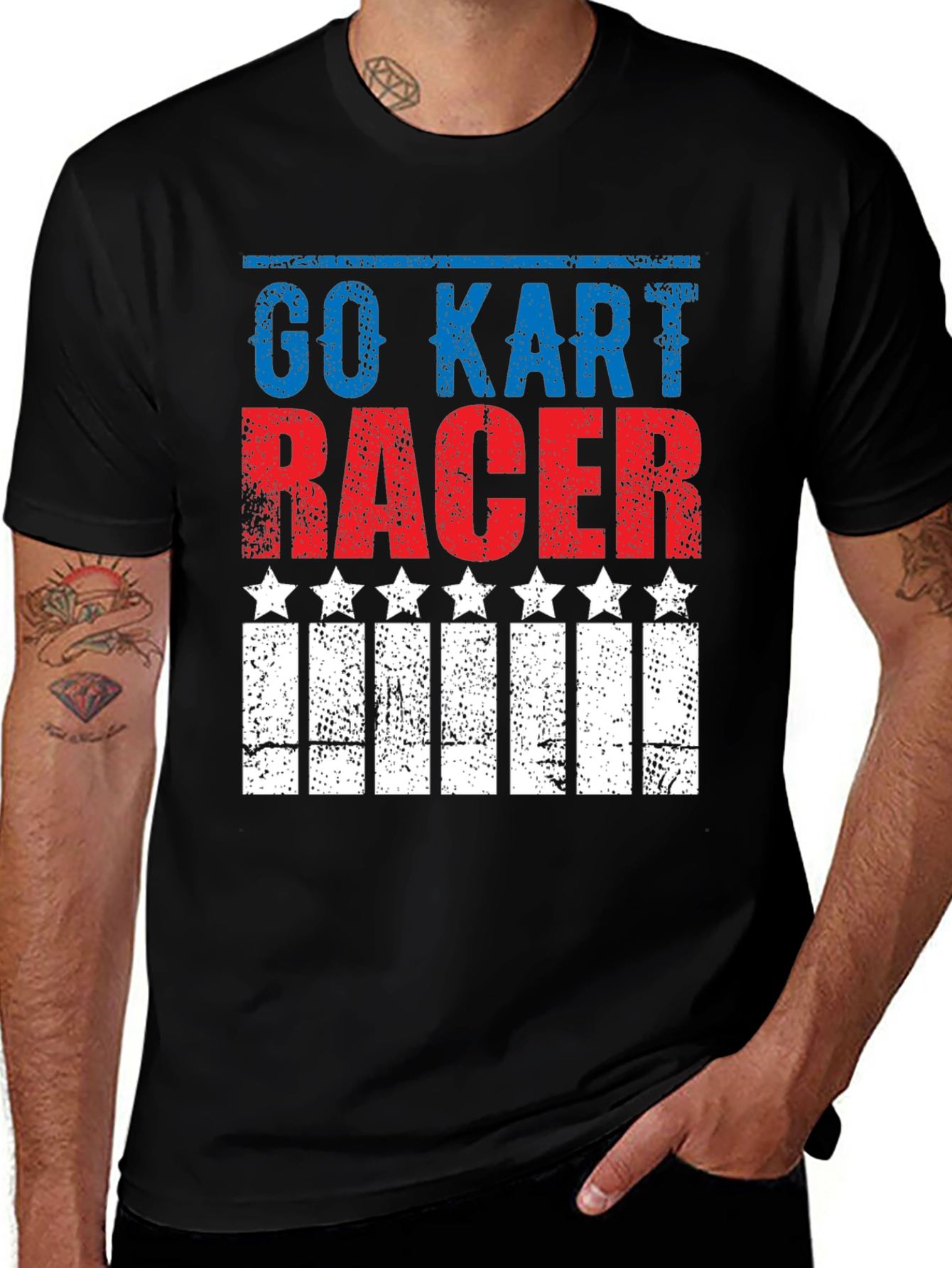 Go Kart Racer Patriotic T-Shirt