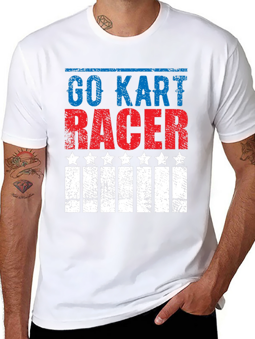 Go Kart Racer Patriotic T-Shirt