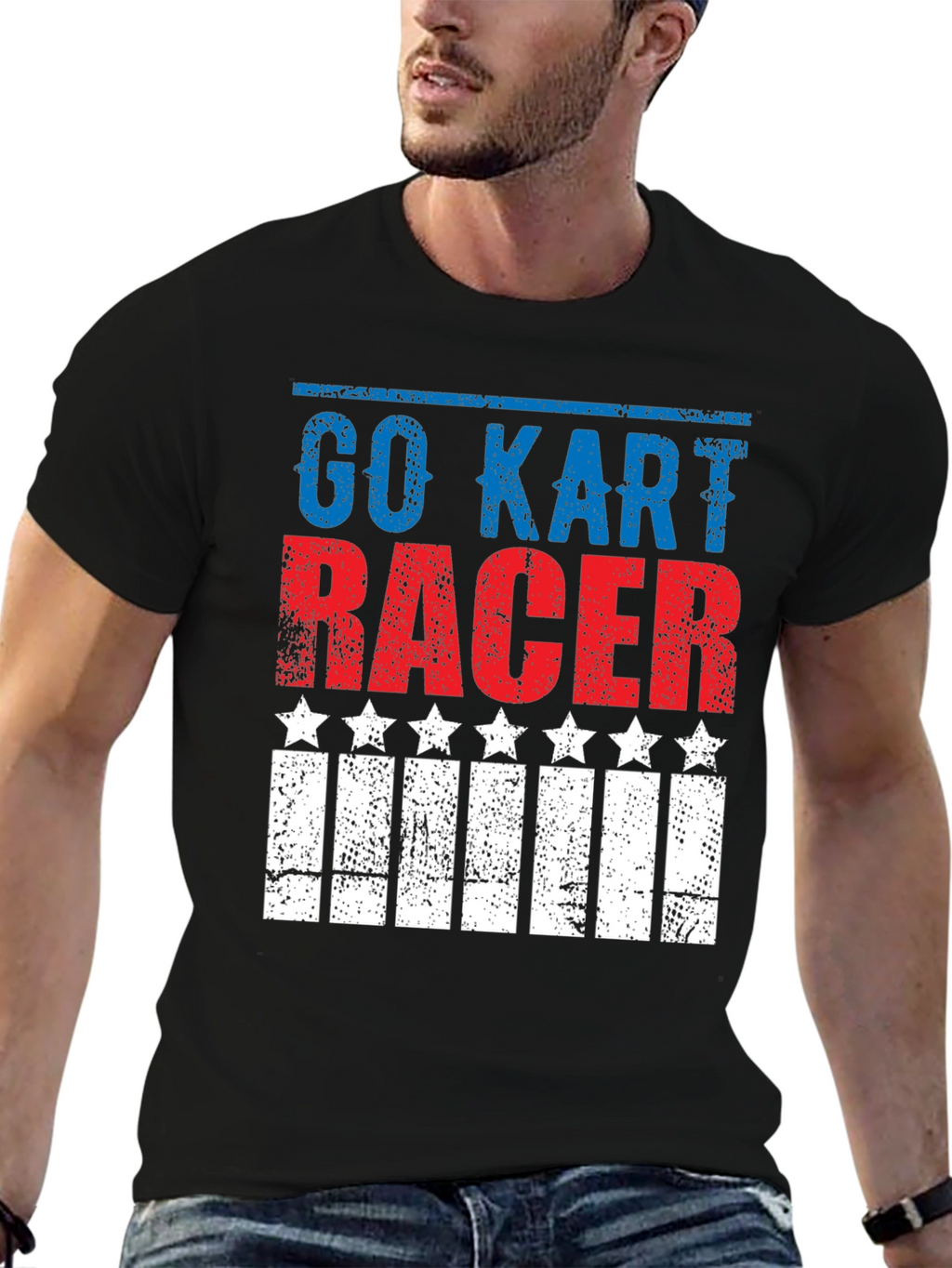 Go Kart Racer Patriotic T-Shirt