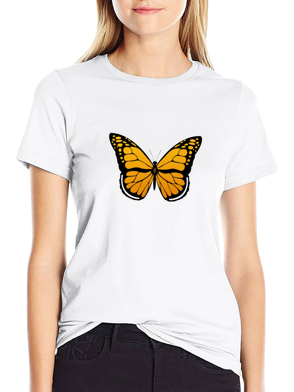 Butterfly Graphic T-Shirt - Black