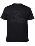 Black Snake Graphic T-Shirt - Classic Reptile Tee