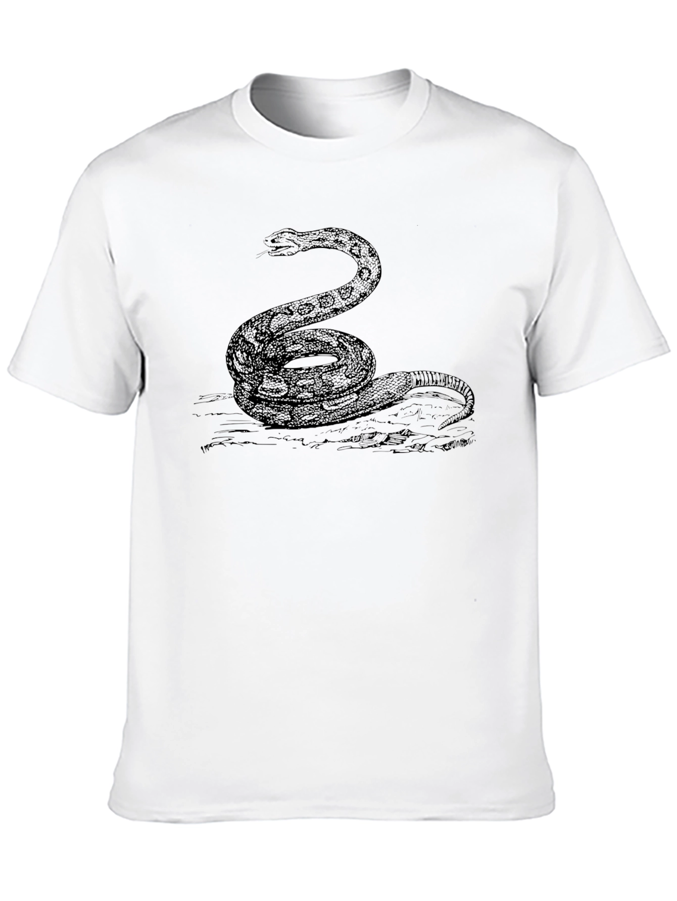 Black Snake Graphic T-Shirt - Classic Reptile Tee
