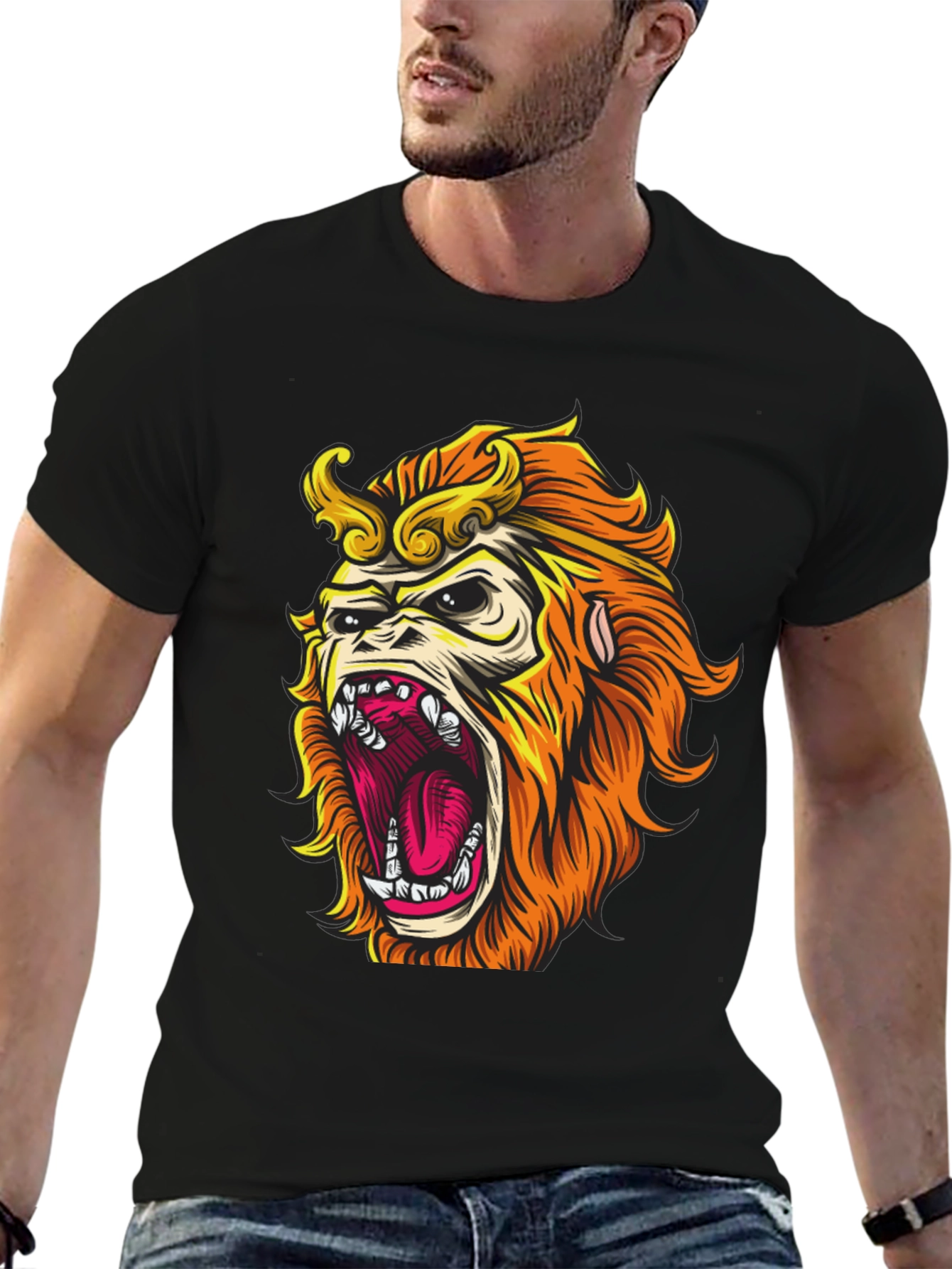 Monkey King Graphic Tee - Bold Statement Shirt