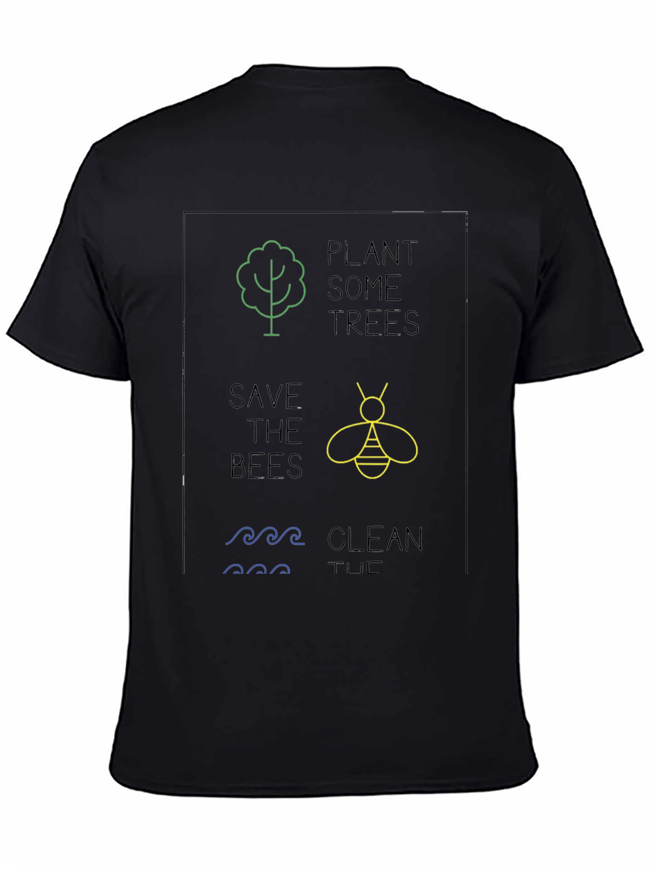 Eco-Friendly Graphic Tee - Plant Trees Save Bees