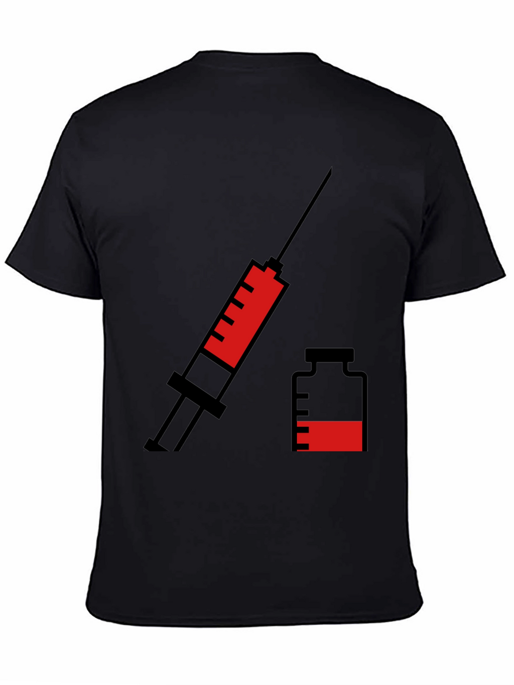 Vaccination T-Shirt - Syringe & Vial Graphic Tee